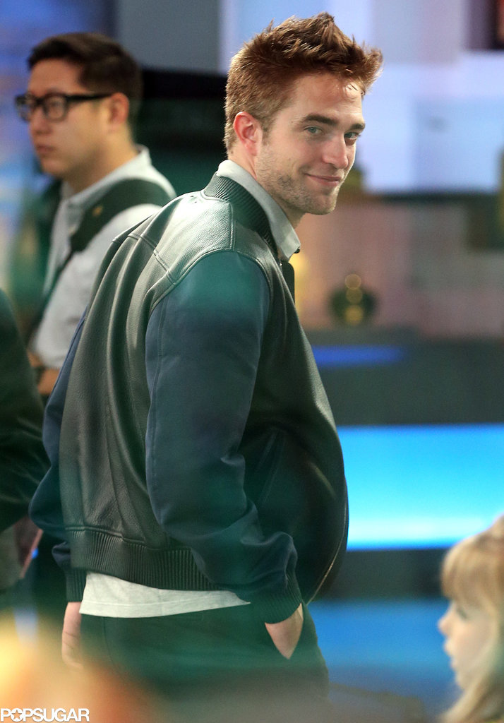 Robert Pattinson smirked before his appearance on Good Morning America on Tuesday in NYC.
Robert Pattinson smirked before his appearance on Good Morning America on Tuesday in NYC.