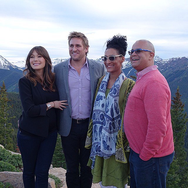 Curtis Stone and Carla Hall Posed at 11,000 Feet Curtis Stone and Carla Hall Posed at 11,000 Feet