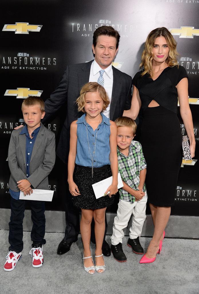 Mark Wahlberg made his Transformers: Age of Extinction NYC premiere a family affair with his wife, Rhea Durham, and their kids, Brendan, Ella Rae, and Michael on Wednesday.
Mark Wahlberg made his Transformers: Age of Extinction NYC premiere a family affair with his wife, Rhea Durham, and their kids, Brendan, Ella Rae, and Michael on Wednesday.