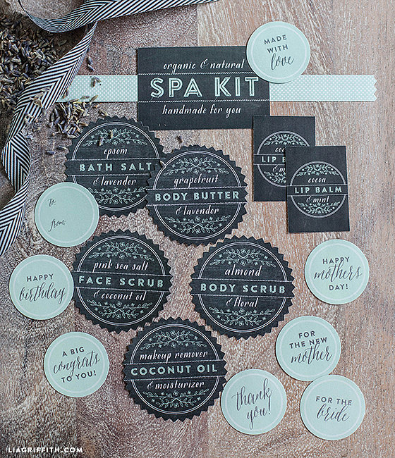Spa Kit Wedding Favor Labels Spa Kit Wedding Favor Labels