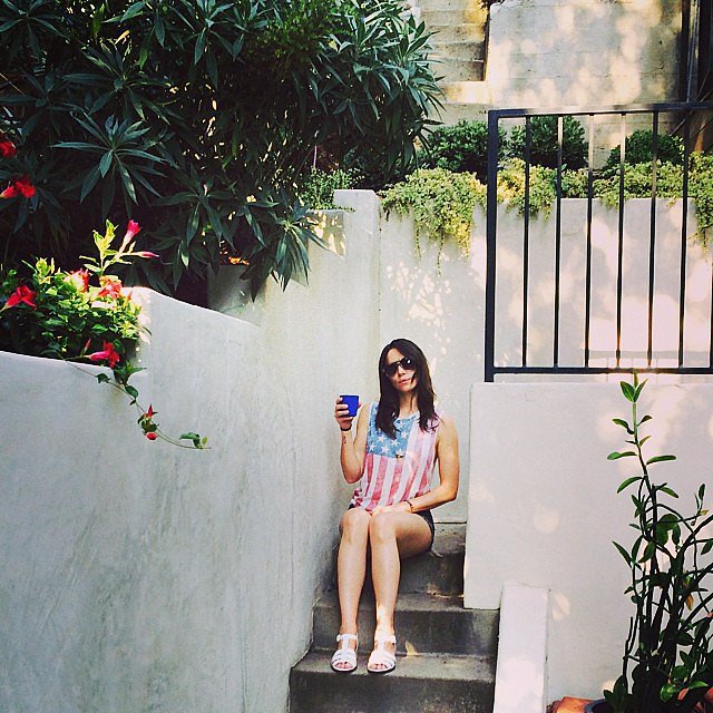 Whitney Cummings sipped a cocktail in her American-flag tank top.
Source: Instagram user whitneyacummings
Whitney Cummings sipped a cocktail in her American-flag tank top.
Source: Instagram user whitneyacummings