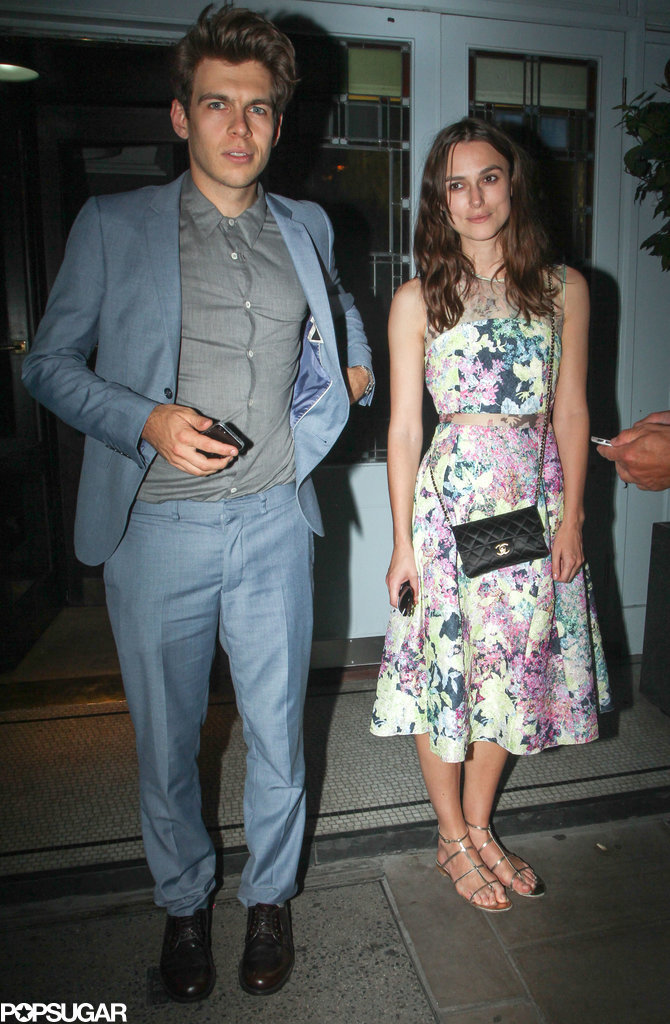 Keira Knightley and her husband James Righton stepped out for a dinner date on Saturday in London. Keira Knightley and her husband James Righton stepped out for a dinner date on Saturday in London.