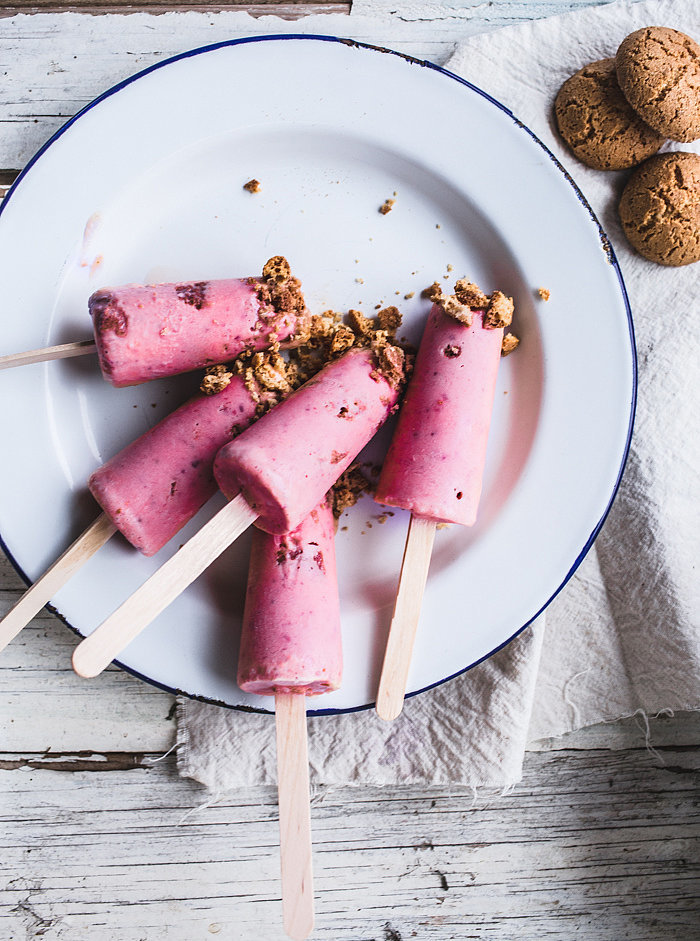 Strawberry Peach Popsicles With Amaretti Strawberry Peach Popsicles With Amaretti