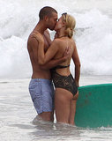 Paris Hilton Kisses a Guy in