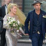 Piper Perabo Committed the Ultimate Fashion Taboo at Her Wedding