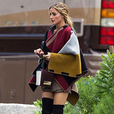 Olivia Palermo Wearing a Poncho Olivia Palermo Wearing a Poncho