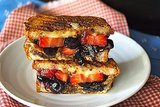 Blueberry Balsalmic-Strawberry Grilled Cheese
