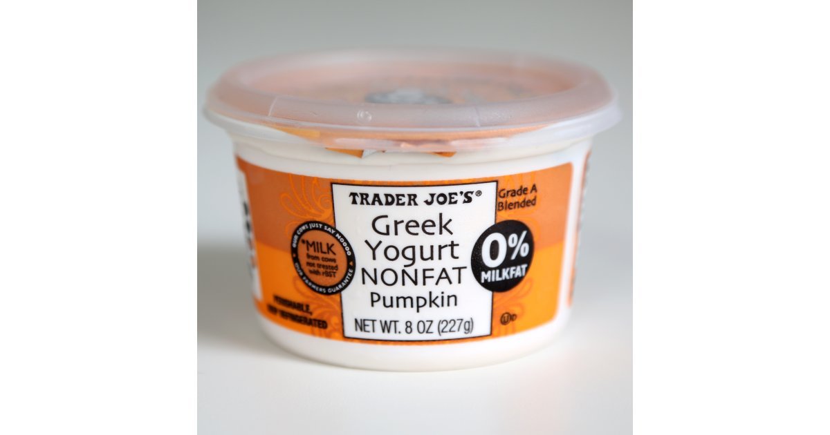 Trader Joe's Nonfat Pumpkin Greek Yogurt 80+ Pumpkin Spice Products