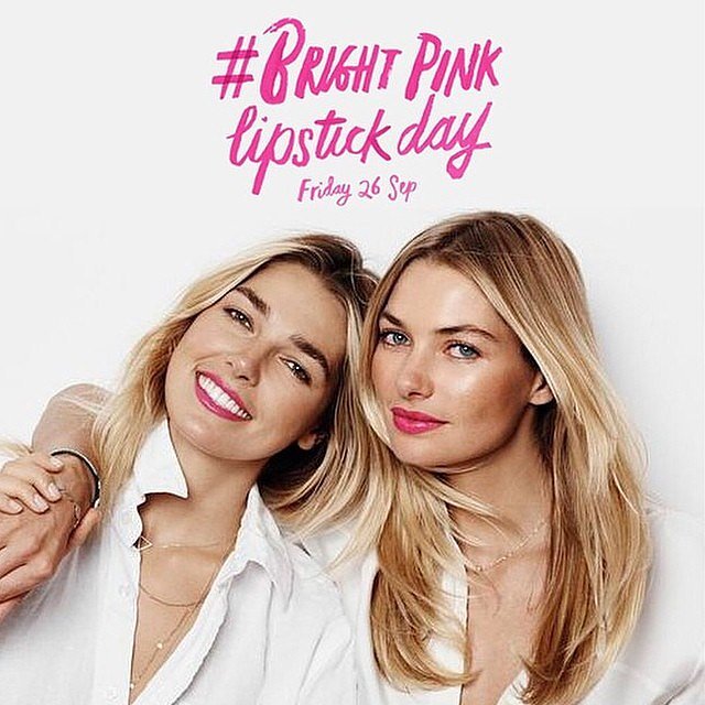 Bright Pink Lipstick Day Jess Hart Ashley Hart Buy POPSUGAR Beauty