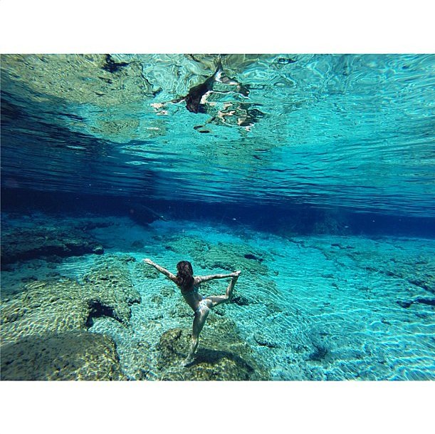 Underwater Yoga Instagram Photos Popsugar Fitness