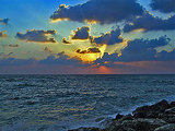 Sunset at Drum beach, Tel Aviv