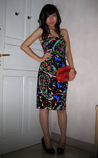 colourful between black..