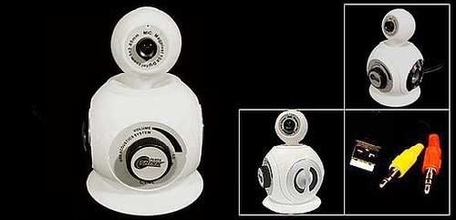 3 in 1 Weird Speaker with Microphone and Webcam