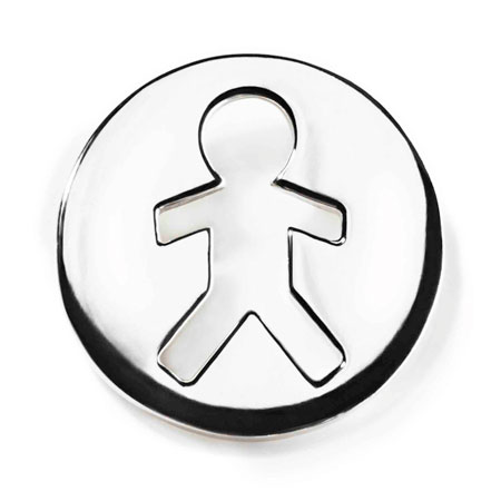 Matt Solid 14k White Gold