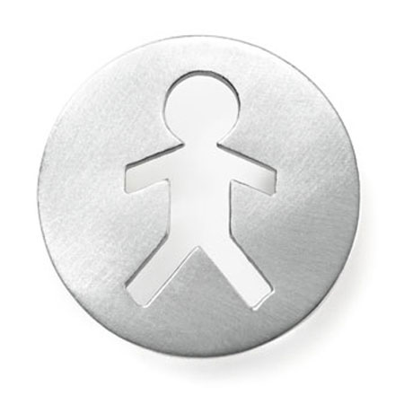Jake Brushed Solid 14k White Gold