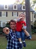 Josh Duhamel on-set 