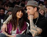 Nicole Richie and Joel Madden enjoy a Lakers Game