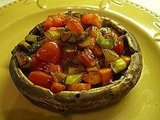 Grilled Portobellos with Rosemary-Roasted Vegetables Grilled Portobellos with Rosemary-Roasted Vegetables