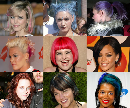 Celebrities With Bright Dyed Hair Celebrities With Bright Dyed Hair