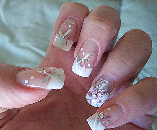 Metallic French Manicure Metallic French Manicure