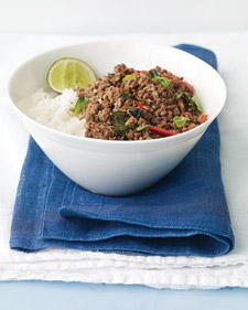 Fast, Easy Recipe for Spicy Thai Beef with Coconut Rice