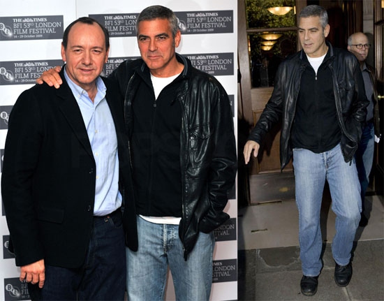 Photos of George Clooney in London 2009-10-15 08:41:02