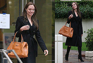 Photos of Angelina Jolie in LA to Officially Sign on For The Tourist