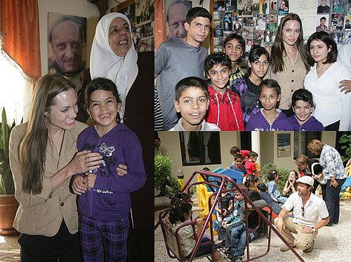 Photos of Brad and Angelina in Jordan at a Jordanian Orphanage 2009-10-20 11:00:34