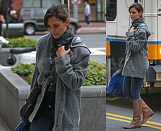Photos of Katie Holmes Strolling Through Boston