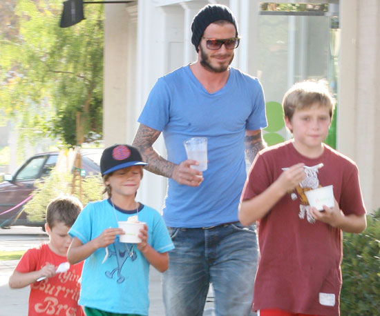 Photos of Beckham and Boys Photos of Beckham and Boys