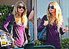 Photos of Taylor Swift Wearing a Purple Shirt Arriving at a Photo Shoot in LA
