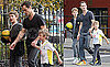 Photos of Jude Law With Sons Rafferty and Rudy While Baby Sophia Debuts in Hello!