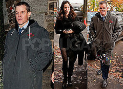 Photos of Matt Damon and Emily Blunt Filming The Adjustment Bureau in NYC Photos of Matt Damon and Emily Blunt Filming The Adjustment Bureau in NYC
