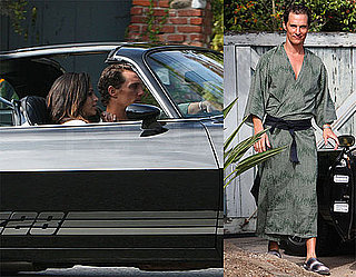Photos of Matthew McConaughey in a Robe on His 40th Birthday 2009-11-04 16:00:19
