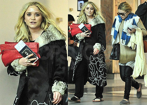 Photos of Ashley And Mary-Kate Olsen Together at LAX