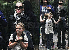 Photos of Kate Winslet Picking Up Kids Joe Mendes And Mia Threapleton From School in NYC