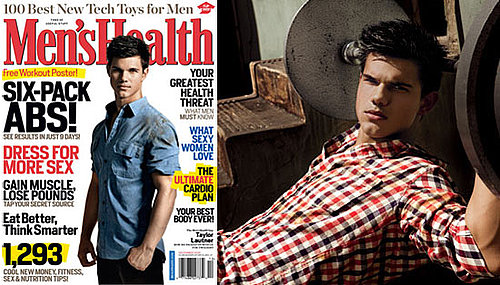 Photos of Taylor Lautner on the Cover of Mens Health Magazine
