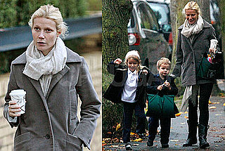 Photos of Gwyneth Paltrow in London With Kids Apple and Moses