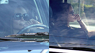 Photos of Angelina Jolie Driving in LA