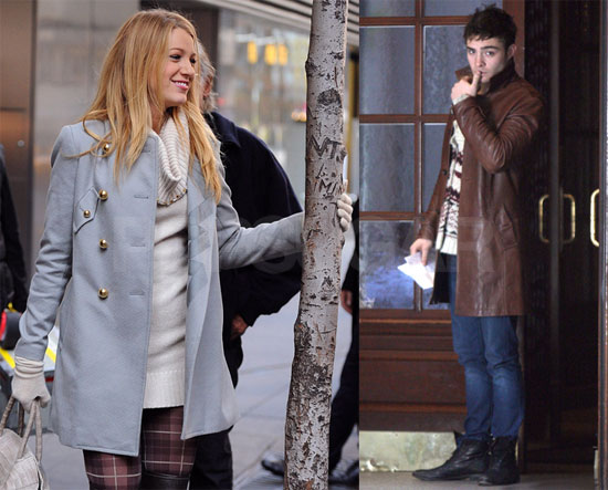 Photos of Ed Westwick and Blake Lively on Gossip Girl Set Photos of Ed Westwick and Blake Lively on Gossip Girl Set