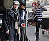 Photos of January Jones and Jon Hamm at LAX and Vancouver Airport