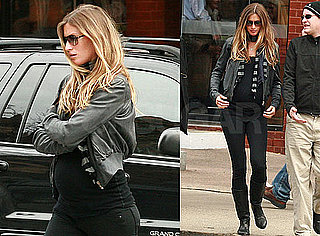 Photos of Pregnant Gisele Bundchen Getting Lunch in Boston