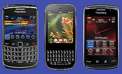 The BlackBerry Bold 9700, the Palm Pixi, and the BlackBerry Storm2 Come to Retailers This Month