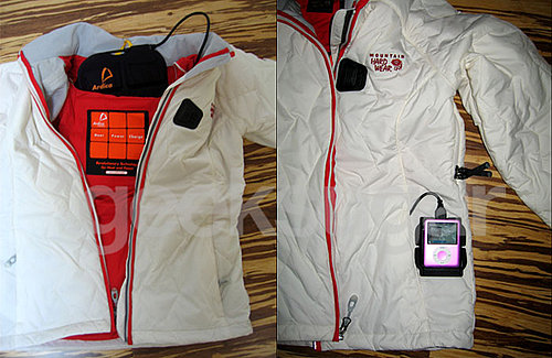 The Radiance Jacket By Mountain Hardwear Keeps You Warm and Charges Your iPod