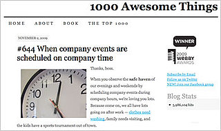 Website of the Day: 1000 Awesome Things
