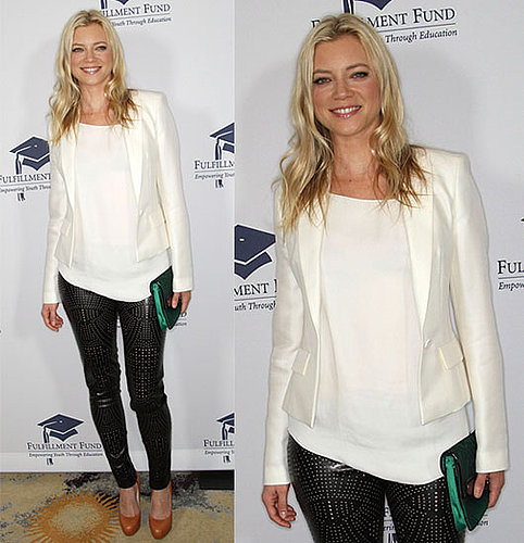 Amy Smart Attends the Fulfillment Fund's Annual STARS 2009 Benefit Gala Wearing Stella McCartney Leather Leggings