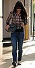Christina Ricci in Plaid Jacket and Sunglasses in Los Angeles, California