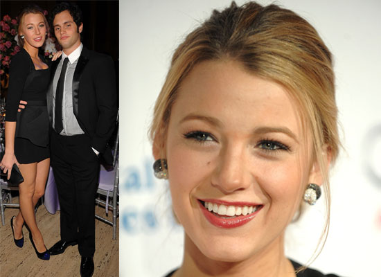 Photos of Penn Badgley and Blake Lively at Angel Ball