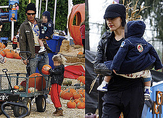Photos of Gwen Stefani, Gavin Rossdale, Zuma and Kingston at Pumpkin Patch in LA For Halloween, Famous Kids Halloween Costumes