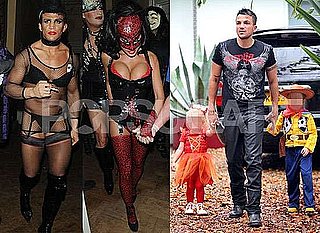 Photos of Jordan aka Katie Price and Alex Reid in Halloween Costumes and Peter Andre With Kids Trick-Or-Treating